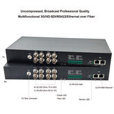 Broadcast 3G SDI/Ethernet/RS422 Over Fiber Optic Media Converters, Uncompressed,HD Video Audio over Fiber Extender, FC Singlemode up 20km High Quality 1 Pair